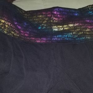XS Rainbow Graphic Love Pink Yoga Pants